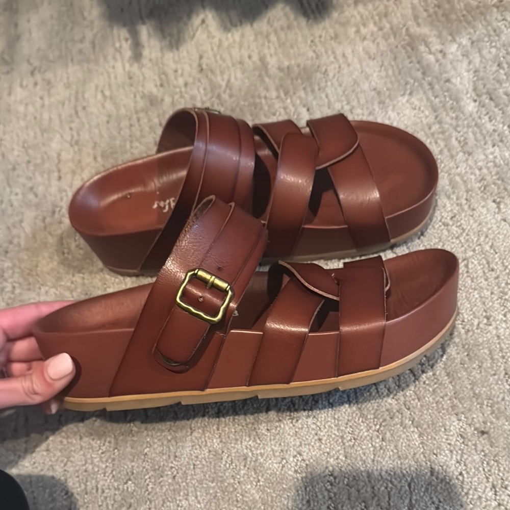 Brown Leather Sandals